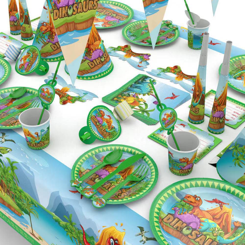 New Wholesale Dinosaur Unicorn Kids Birthday Party Decorative Set