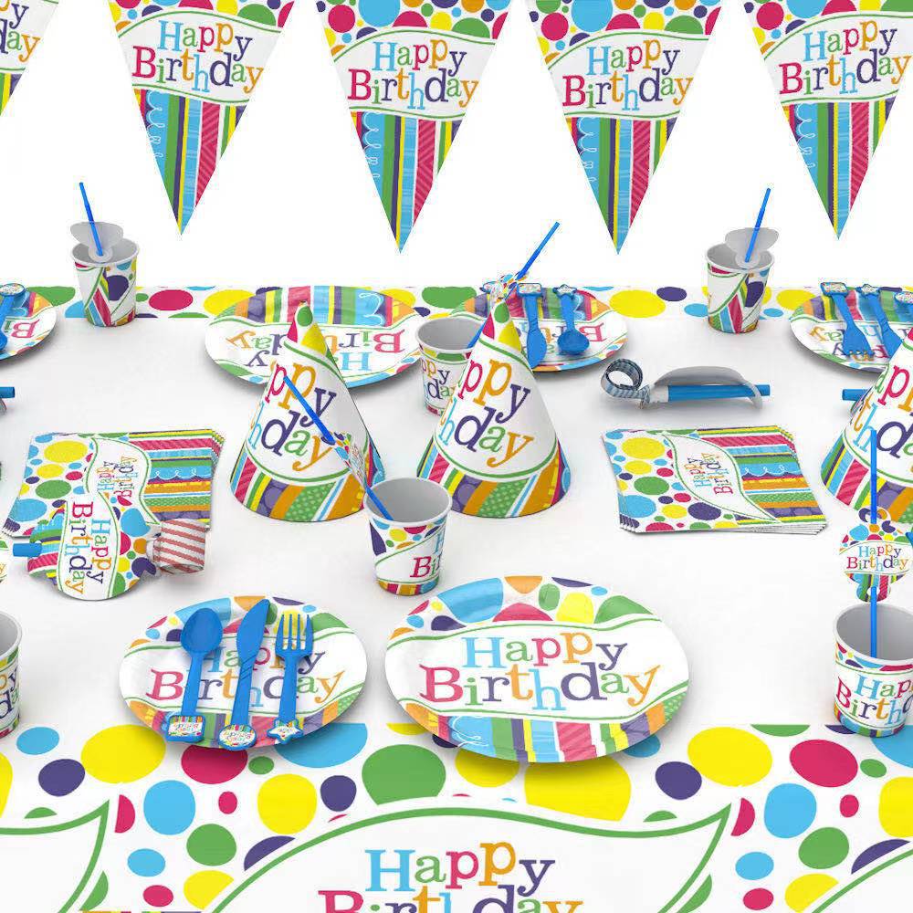 New high quality color birthday party adult ceremony baptism baby shower decoration set