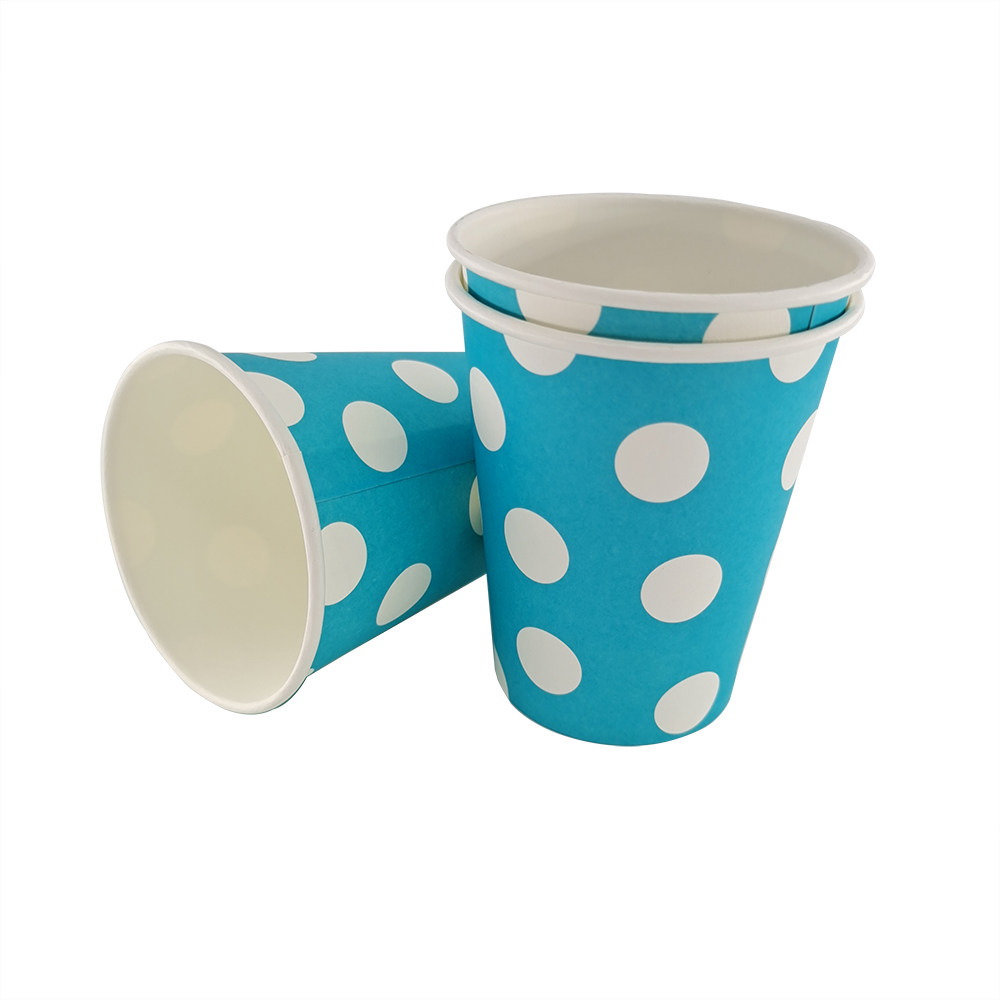 Customized disposable high-quality cheap blue party special paper cups